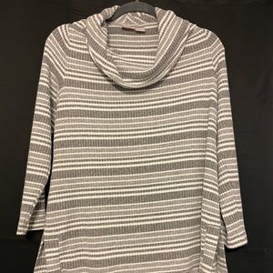 Chico’s ribbed cowl neck sweater